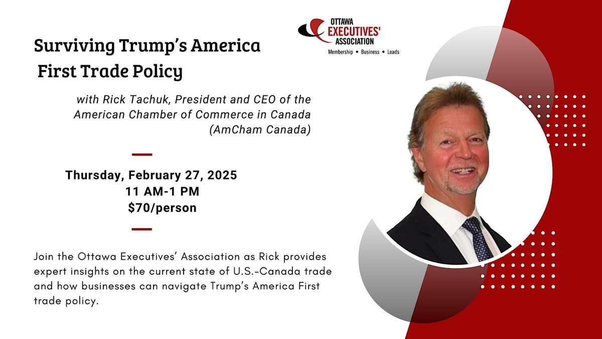 Ottawa Executives' Association Luncheon with Guest Speaker Rick Tachuk