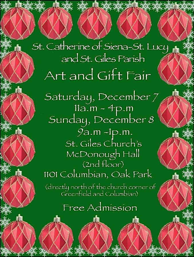 Holiday Art and Gift Fair at St. Giles Church's McDonough Hall