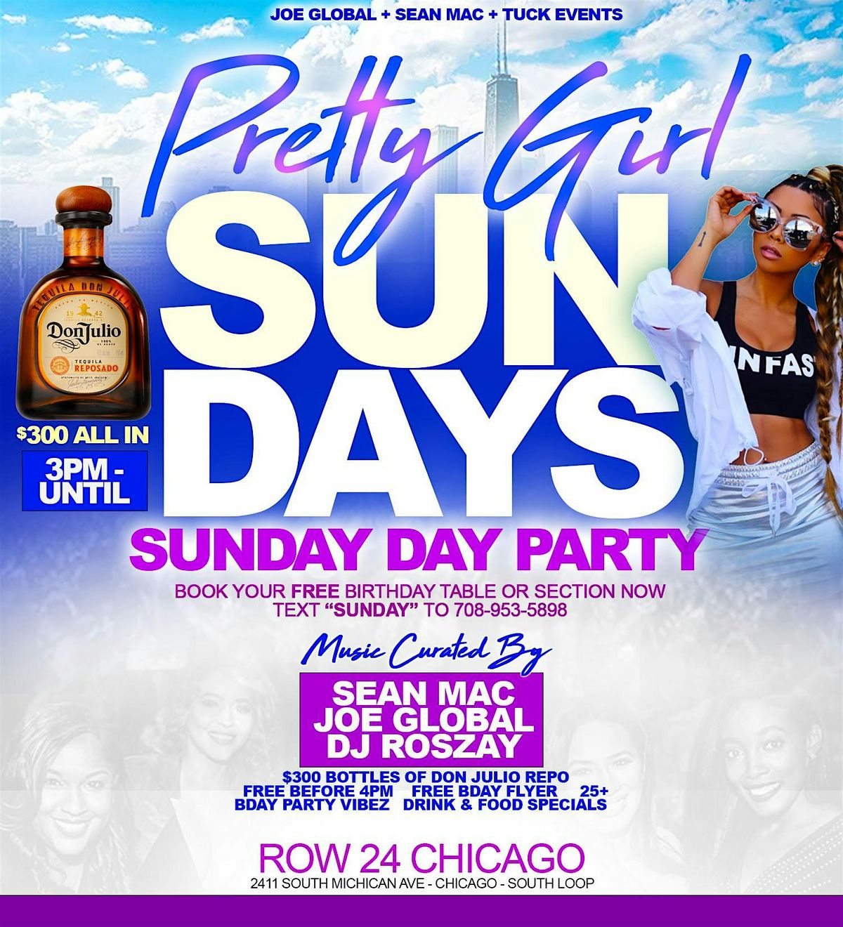 PRETTY GIRLS SUNDAY DAY PARTY SUNDAY FUNDAY WITH SEAN MAC