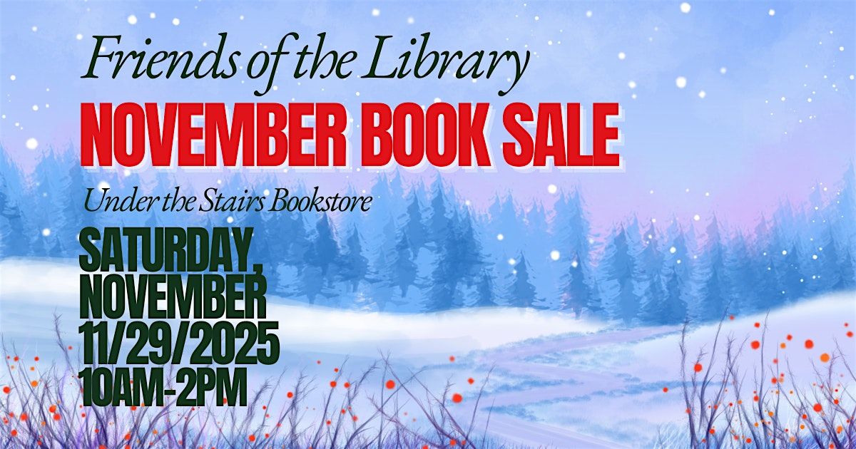 Under the Stairs Bookstore: November Book Sale