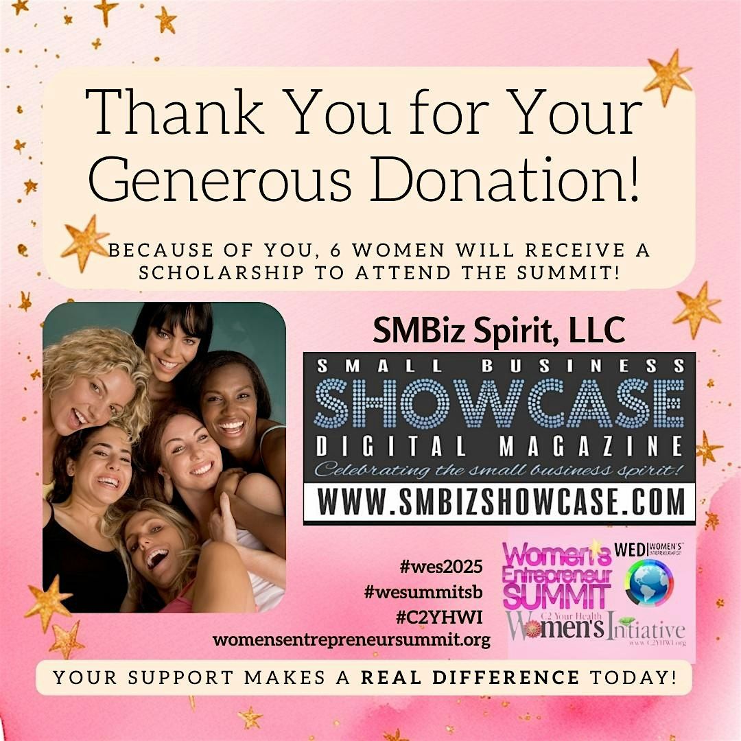 WES 2025 VIP SmSpirit, LLC  Trailblazer Ticket