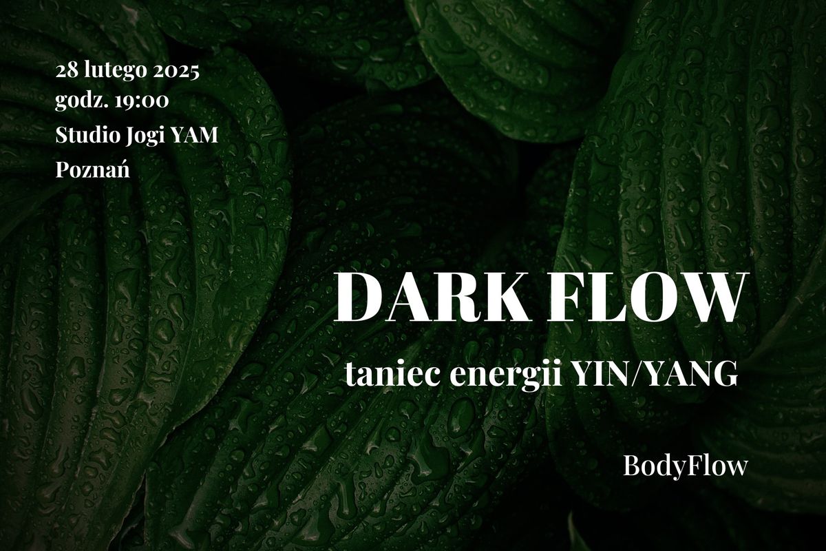  DARK FLOW \/\/ Taniec energii YIN\/YANG \/\/ 28.02 POZNA\u0143