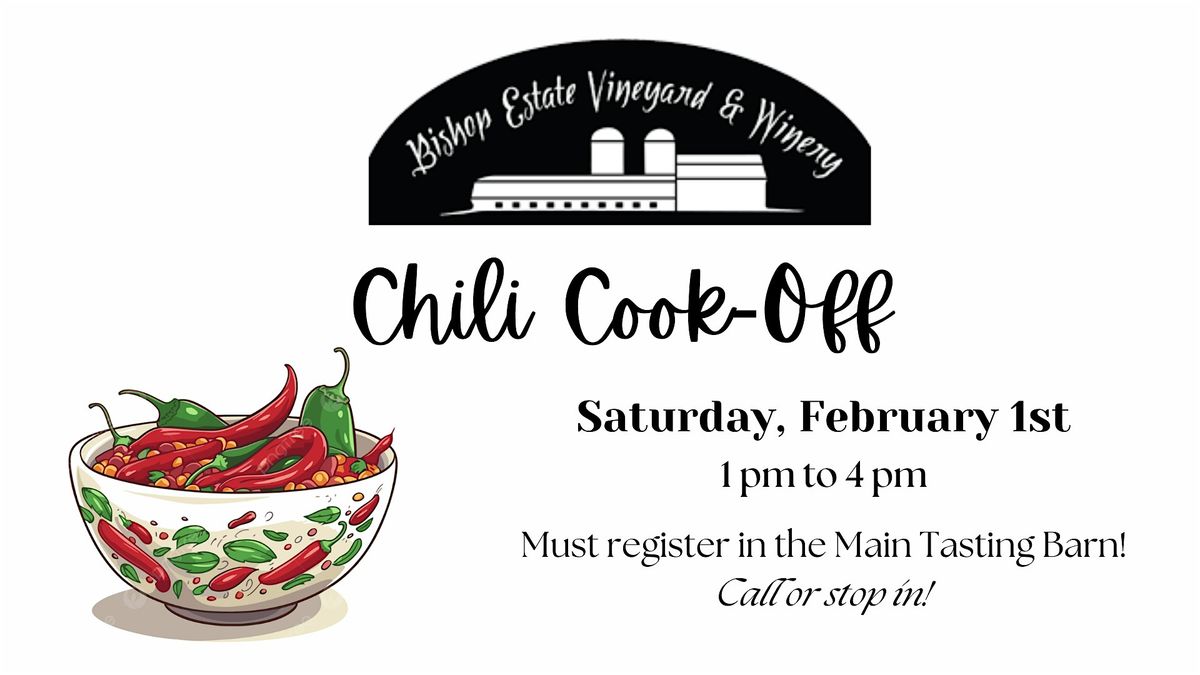 Chili Cook Off at Bishop Estate Vineyard and Winery