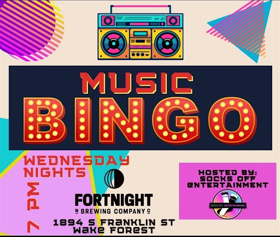 Music Bingo at Fortnight Brewing Company in Wake Forest.