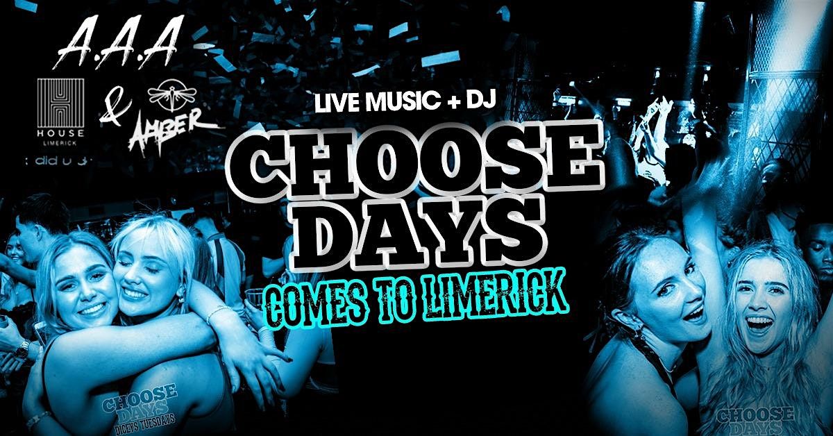 Choosedays Launches @ House & Amber - AAA - Monday 10th of Feb