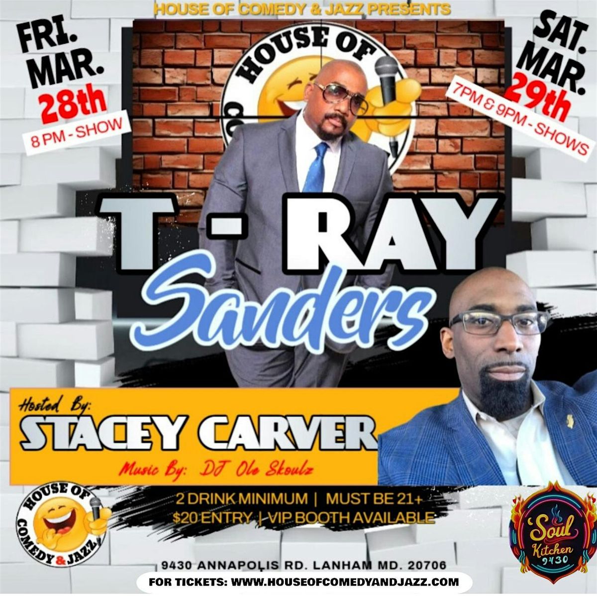 COMEDY WITH T-RAY SANDERS