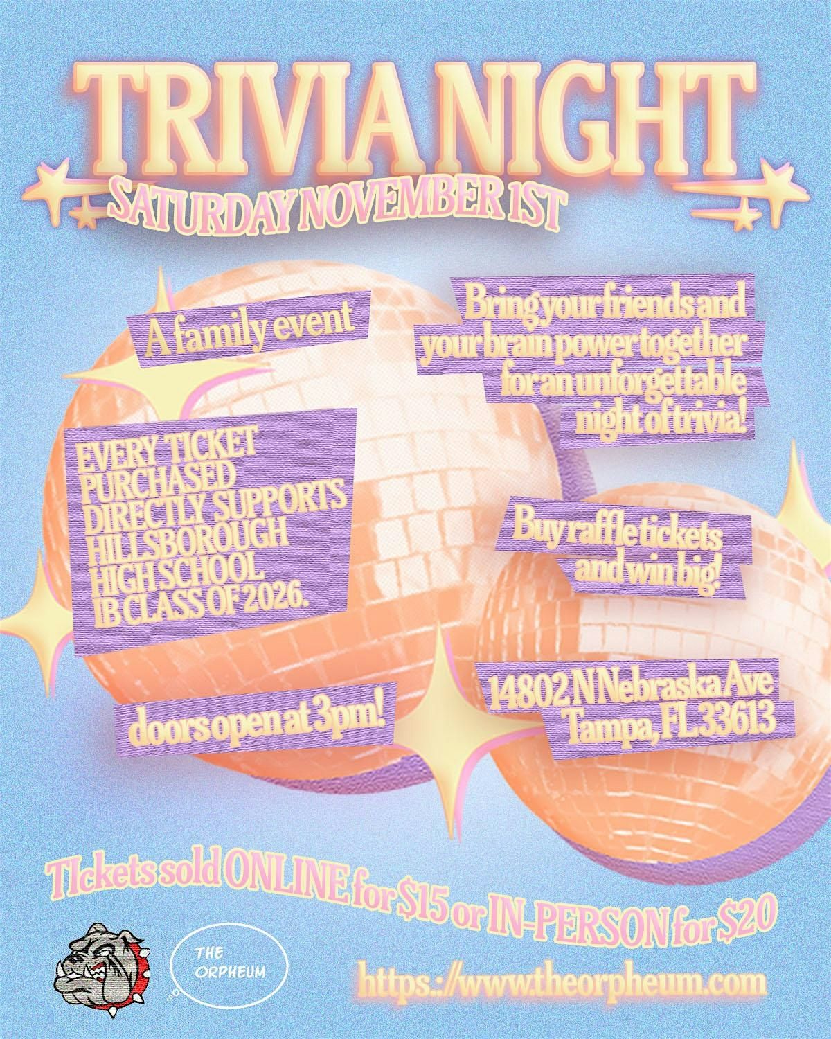Trivia Night Fundraiser for Hillsborough IB class of '26