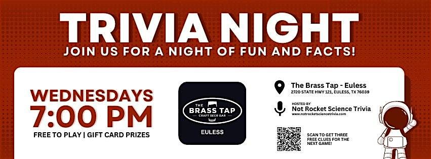 Trivia Night at The Brass Tap in Euless