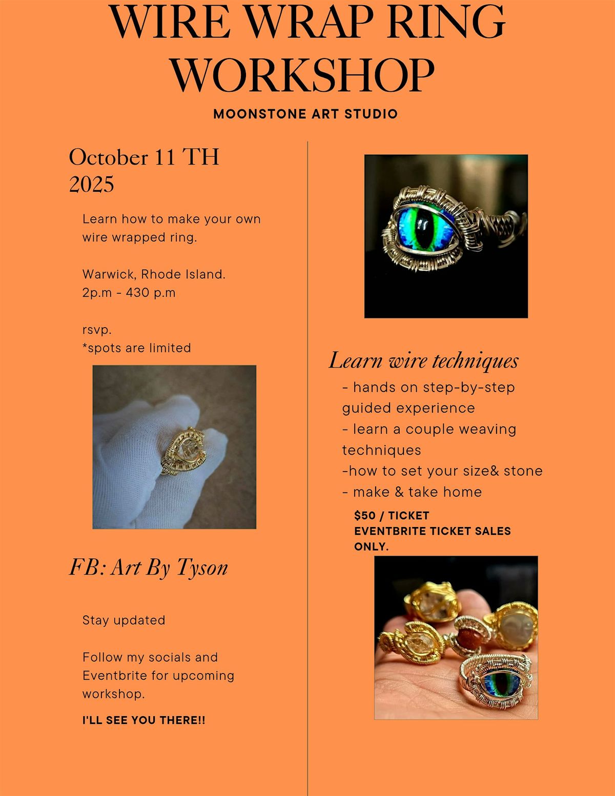 Wire Wrap Ring Workshop
