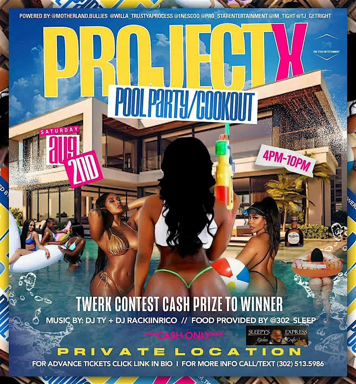 PROJECT X POOL PARTY/COOKOUT, 501 Silverside Rd, Wilmington, 2 August 2025