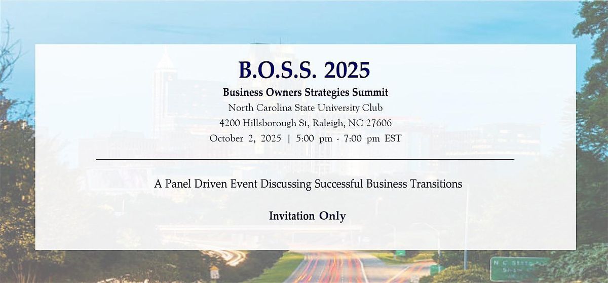 Business Owners' Strategy Summit