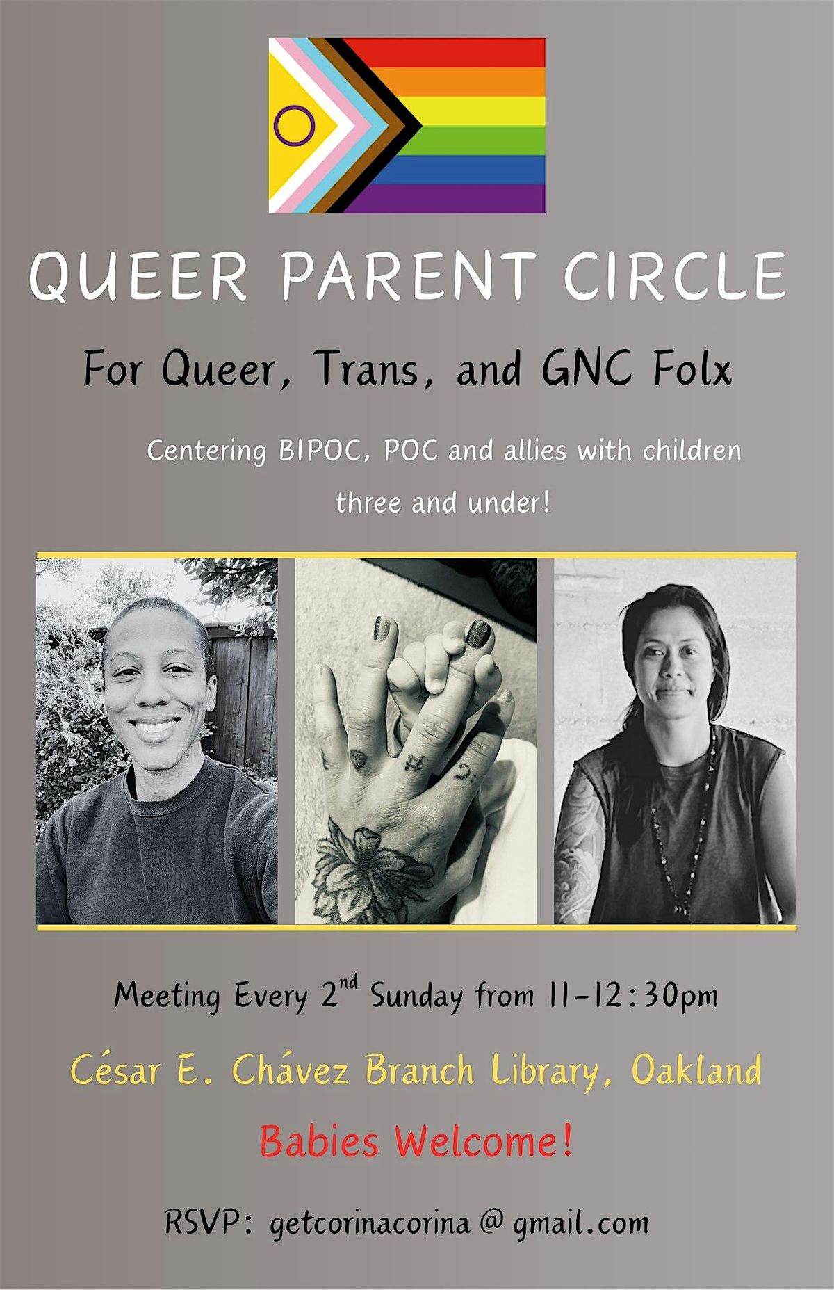 New Parent Circle (and clothing swap!) For Queer, Trans, and GNB Folx