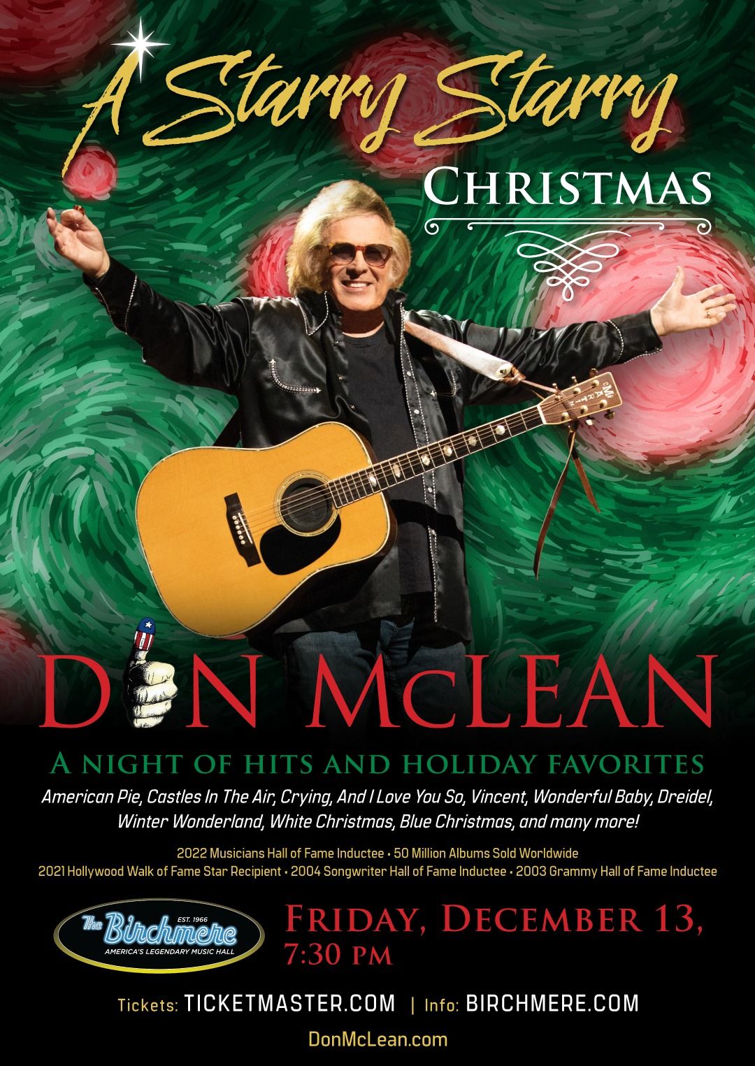 DON McLEAN 'A Starry Starry Christmas'