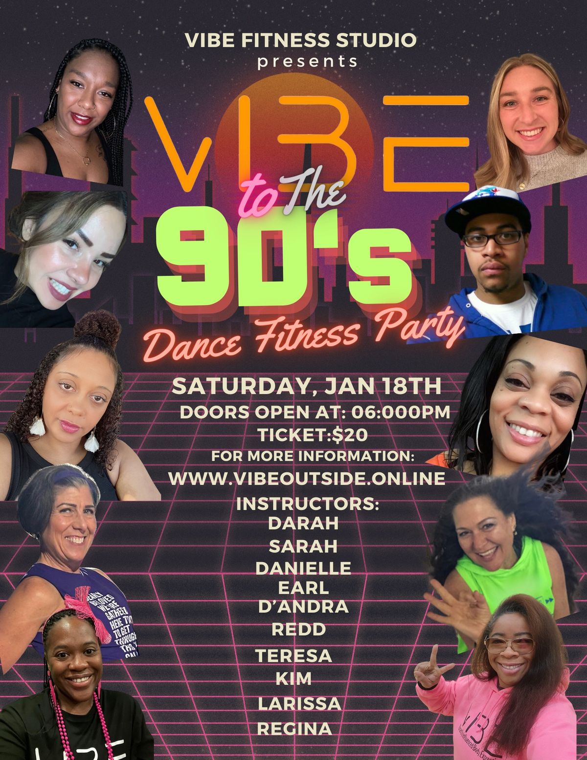 VIBE TO THE 90s dance fitness party!