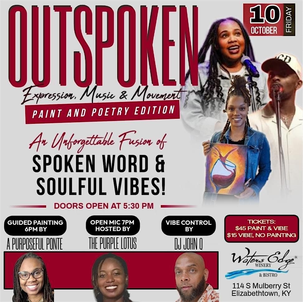 OUTSPOKEN: Paint & Poetry Night at Waters Edge Winery