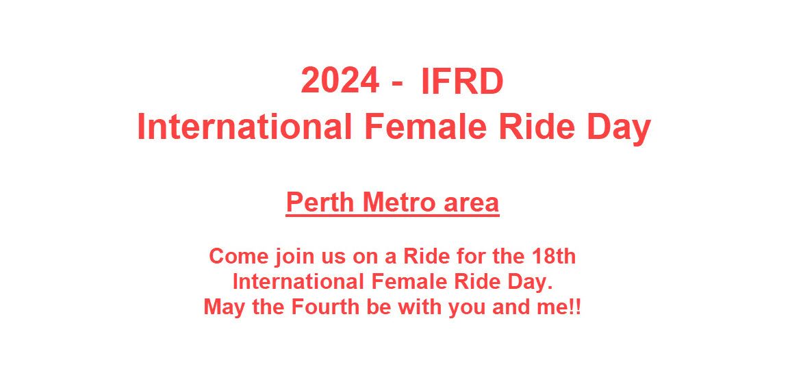 Perth WA - International Female Ride 2024