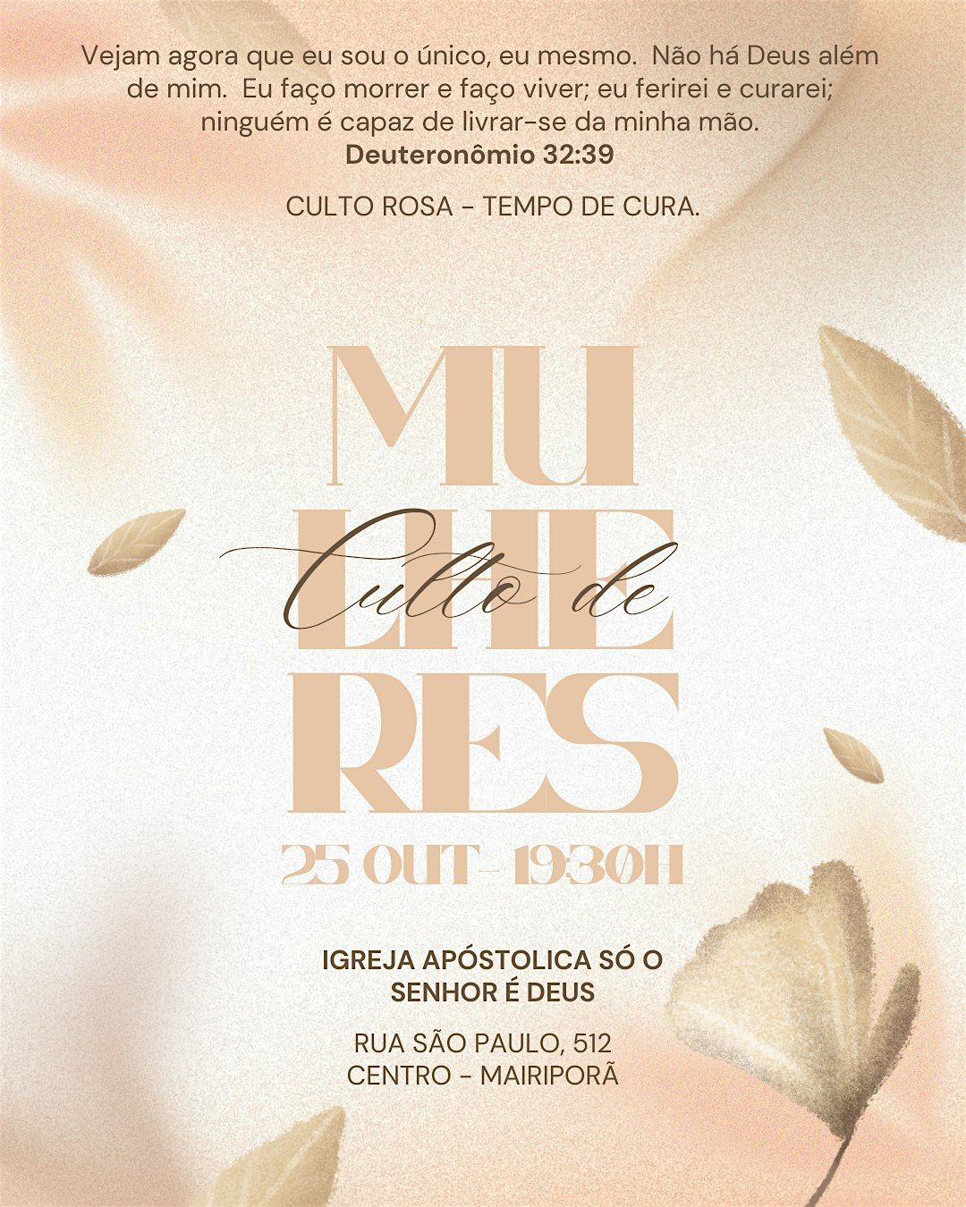 CULTO DE MULHERES