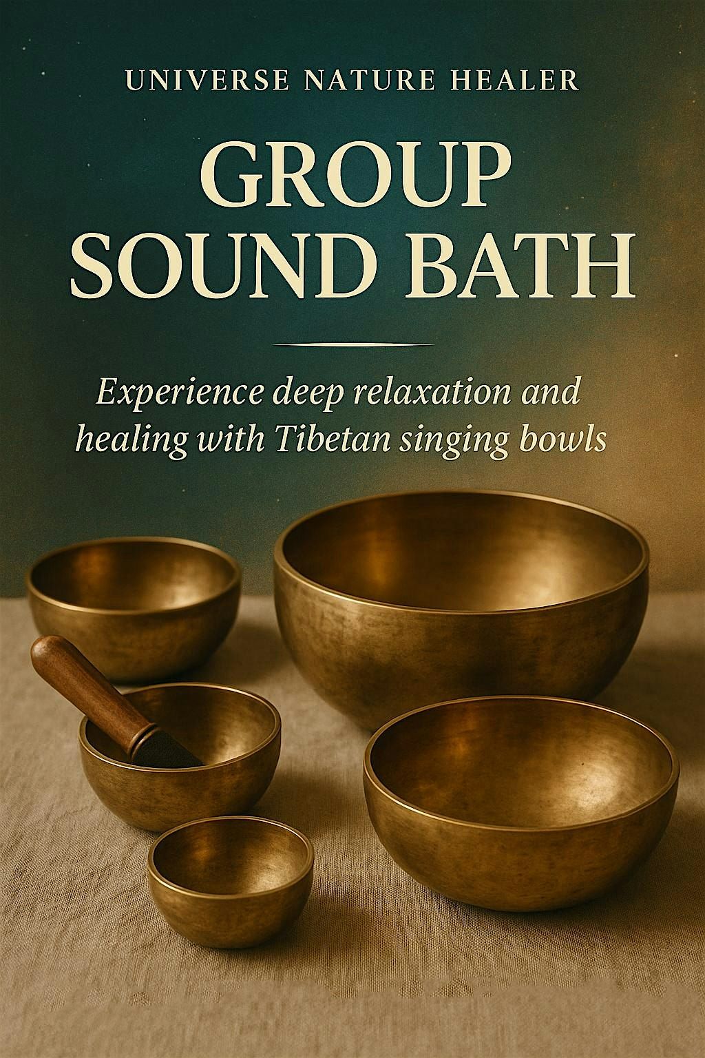 A Sacred Pause for Your Soul \u2013 Group Sound Bath with Crystal Singing Bowls