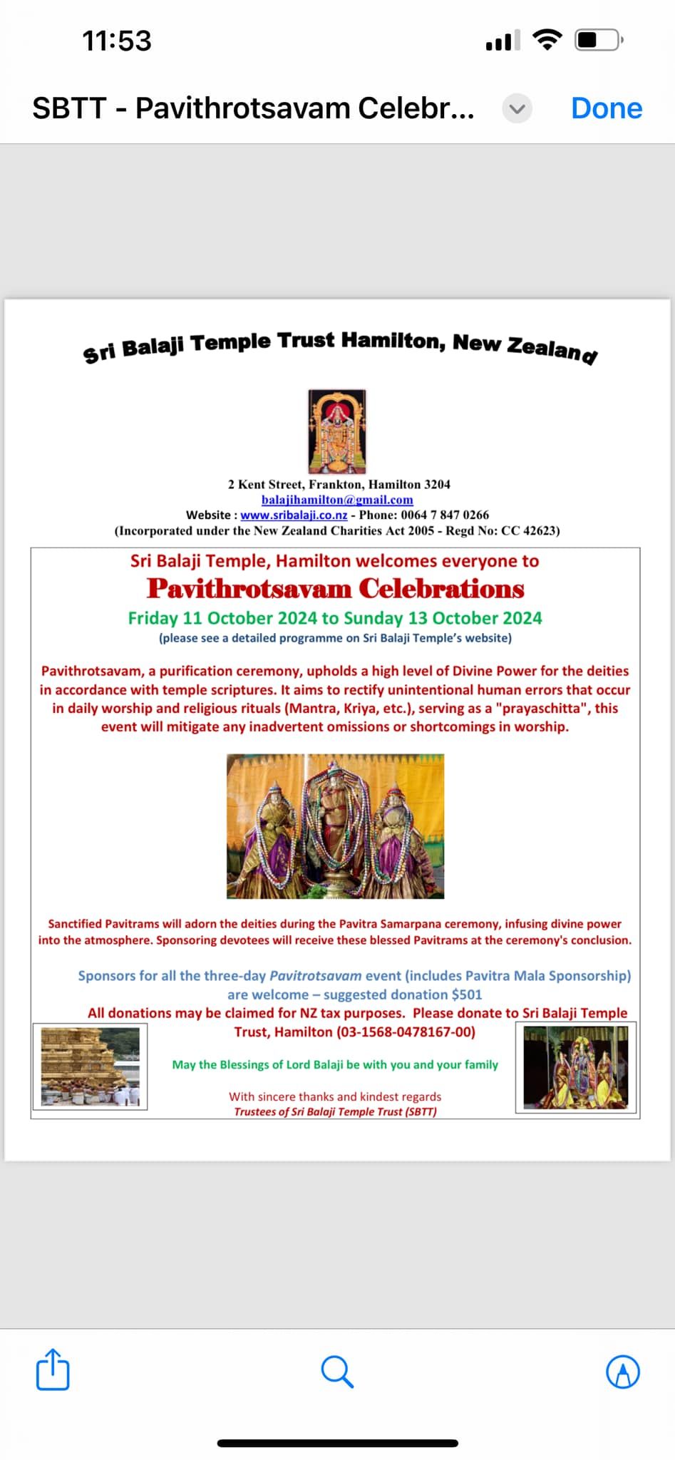 Pavithrotsavam Celebration