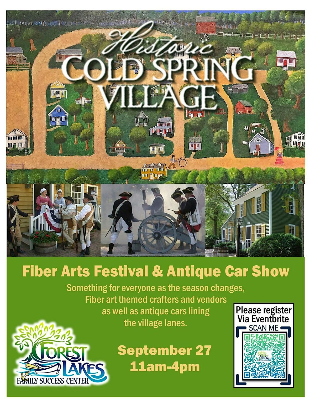 Historic Cold Spring Village - Fiber Arts Fest and Antique Car Show