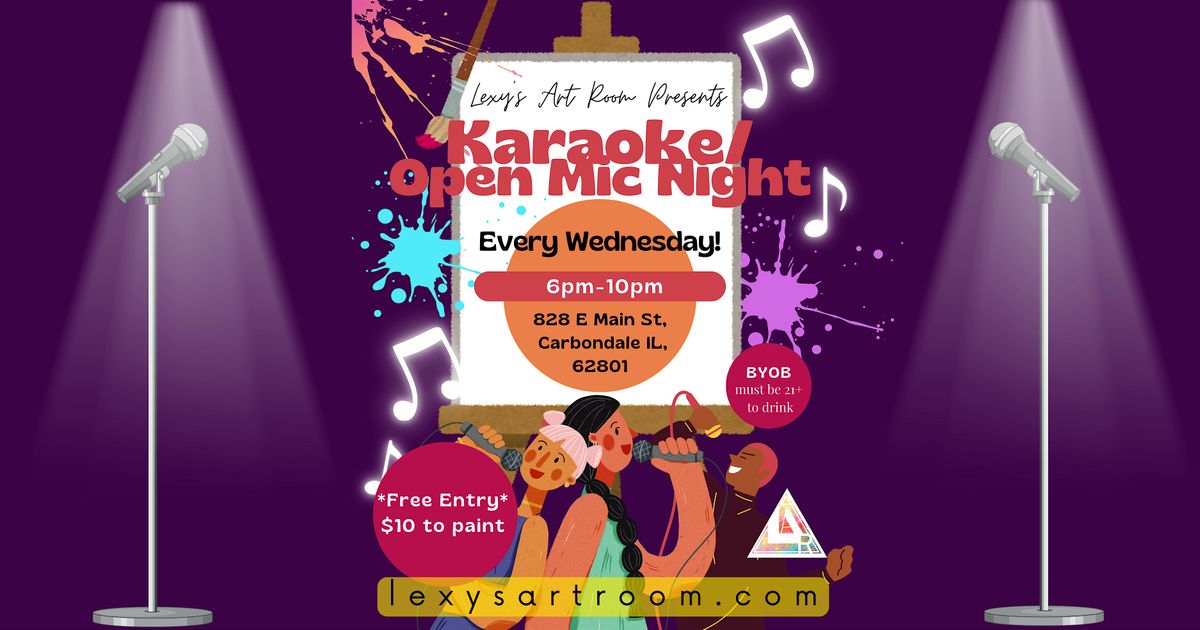 Open Mic\/Karaoke Paint Night at Lexy's Art Room