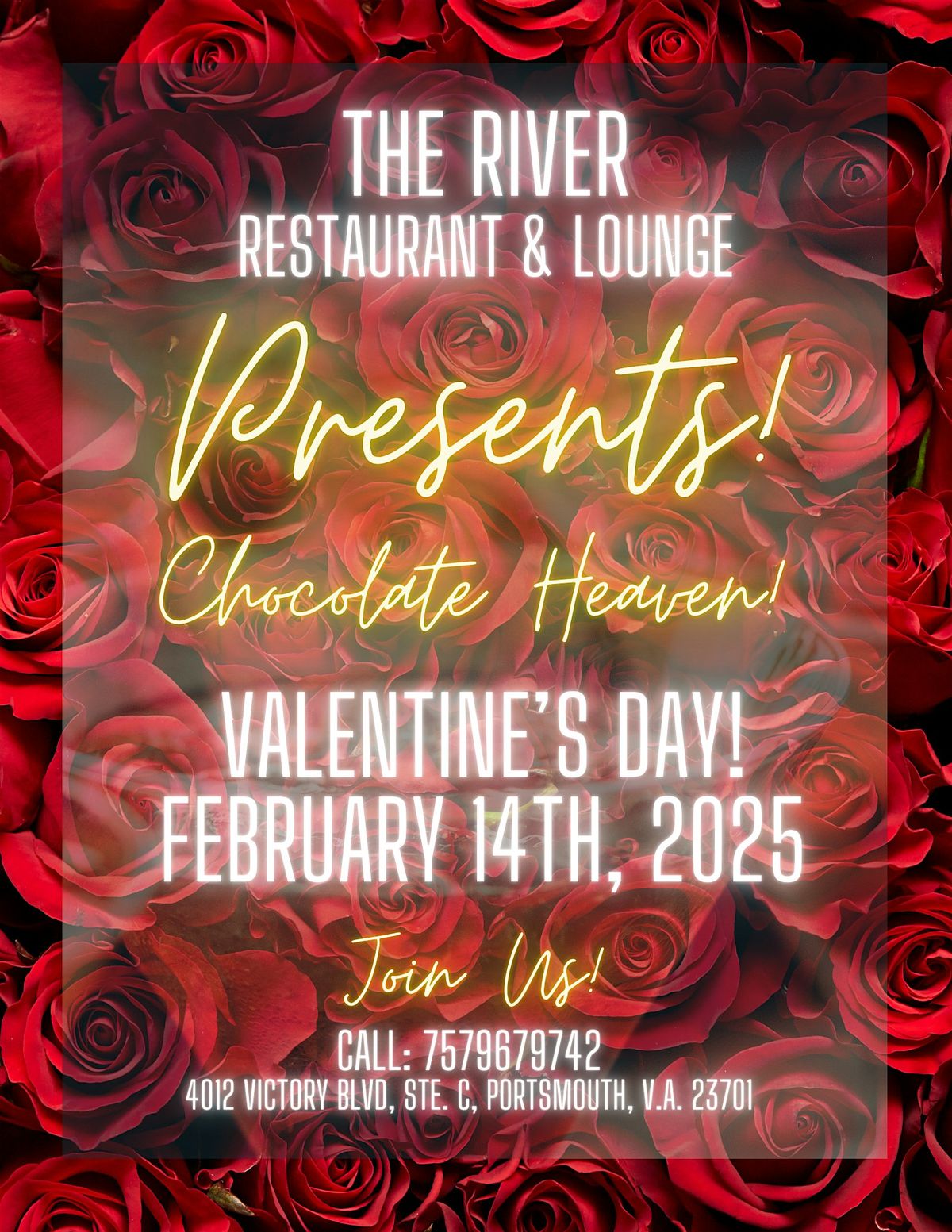 The River Restaurant and Lounge Valentine's Day 2025