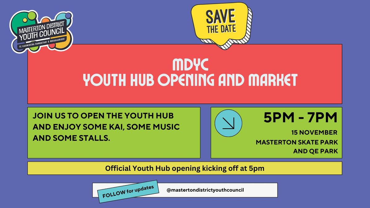 Youth Hub Opening and Market