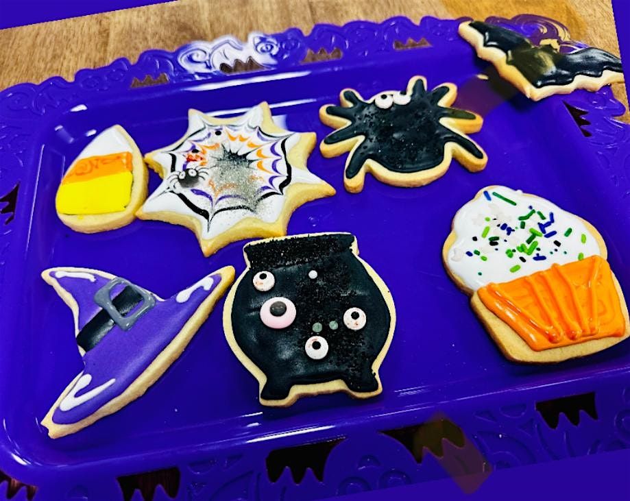 Boo-tiful Bites & Bubbly Mocktails Couples Halloween Cookie Decorating