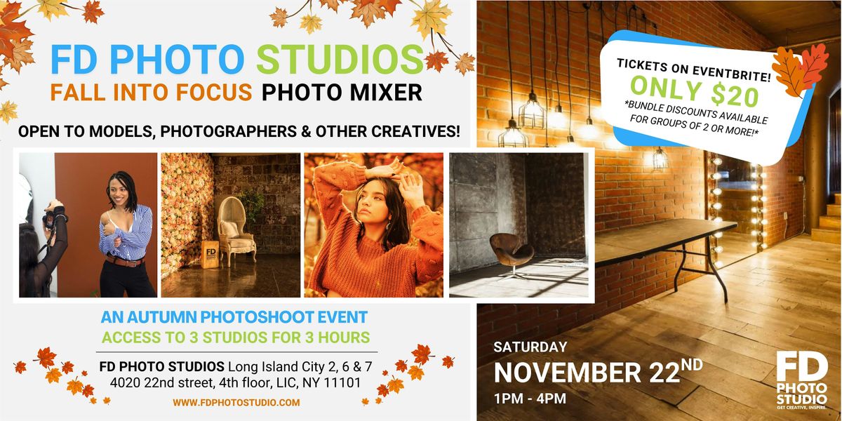 Fall into Focus: Autumn Photography Mixer Event LIC NY