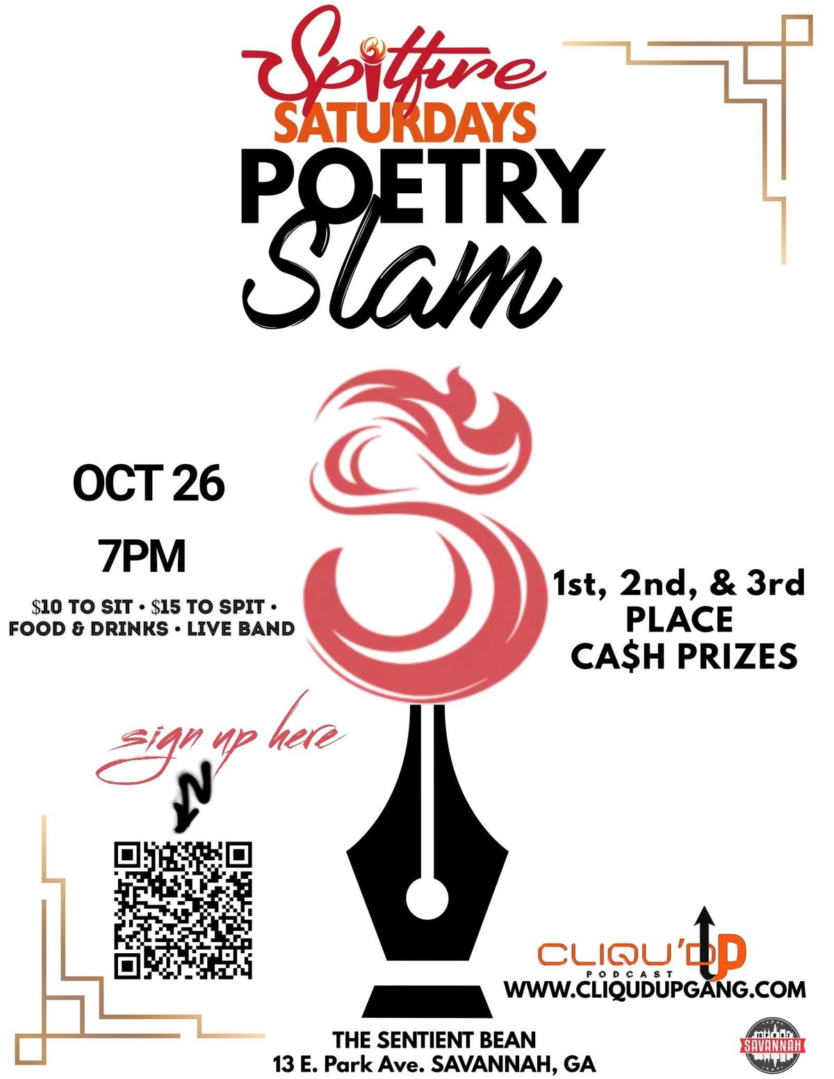 Spitfire Saturdays: POETRY SLAM!!!