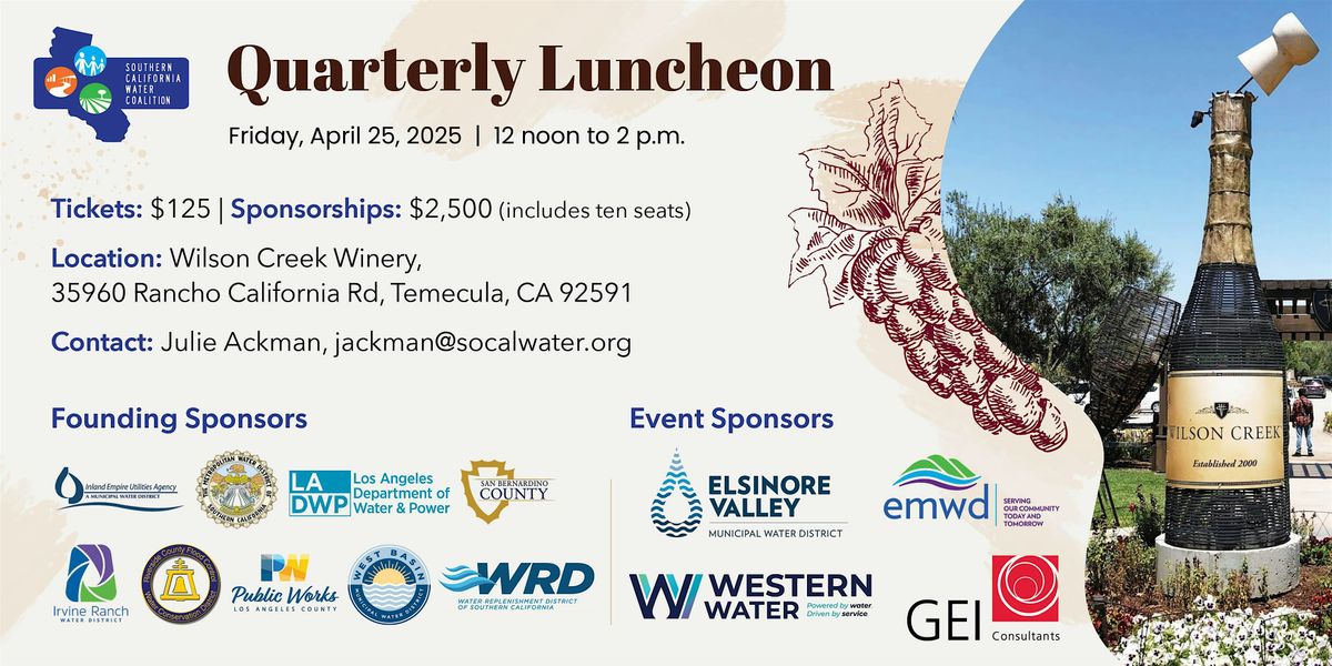 Southern California Water Coalition Quarterly Luncheon