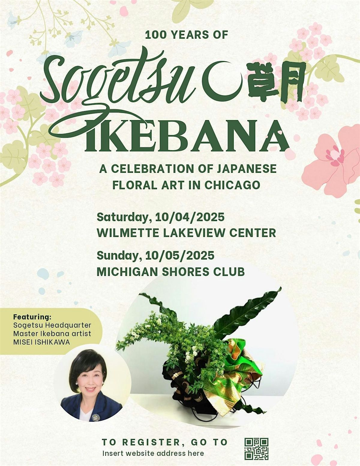 Celebrate 100 Years of Sogetsu Ikebana - October 4, 2025