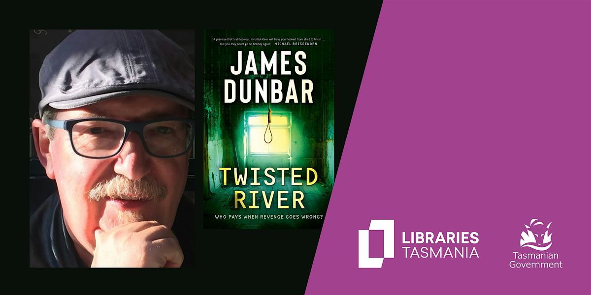 Author talk: James Dunbar with Meg Keneally at Hobart Library.