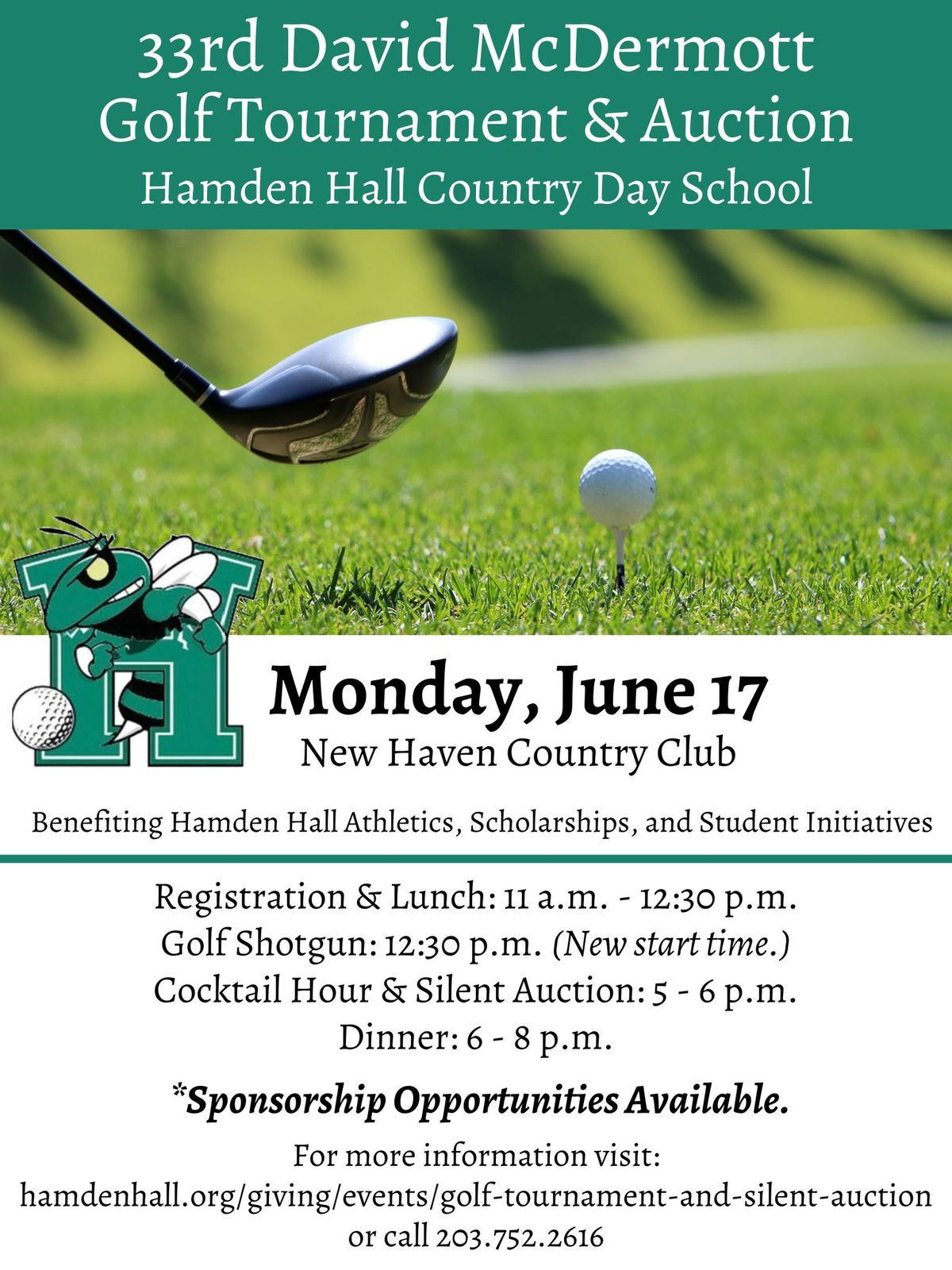 Hamden Hall's 33rd David McDermott Golf Tournament & Auction  