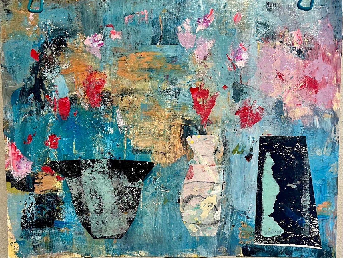 Mixed Media Acrylic Collage w\/Rebecca Boe