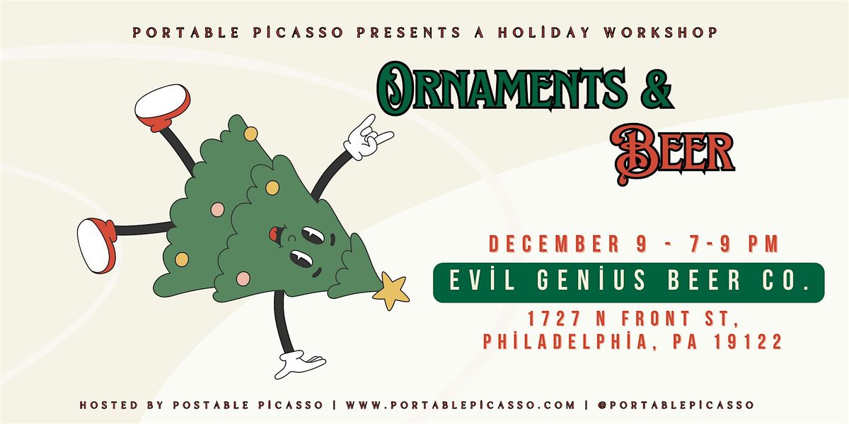 Ornaments & Beer - Paint and Sip - Workshop