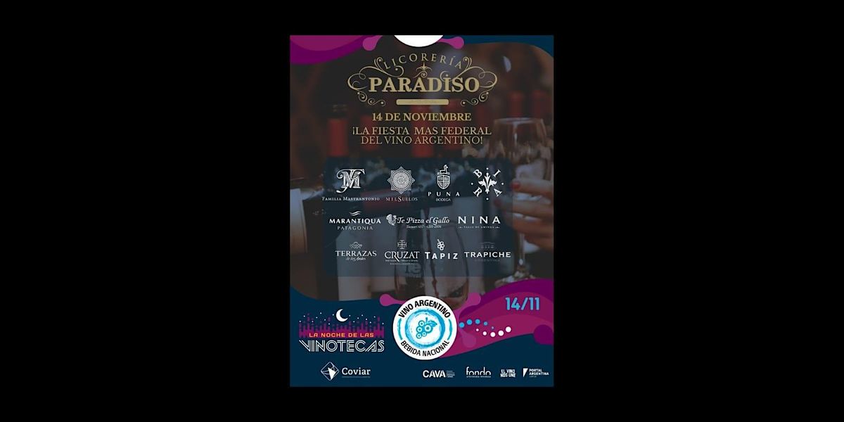 PARADISO LA NOCHE DE LAS VINOTECAS