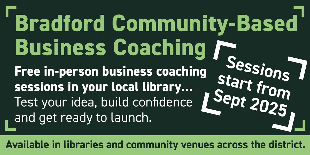 Bradford Community-Based Business Coaching - New Business Sales Workshop