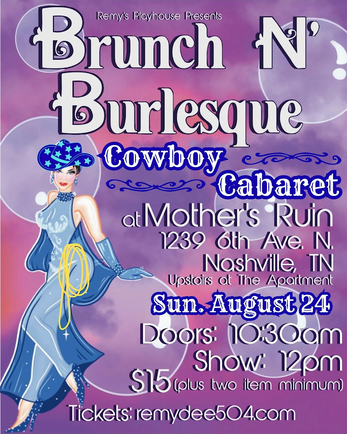 Brunch N' Burlesque Cowboy Cabaret!