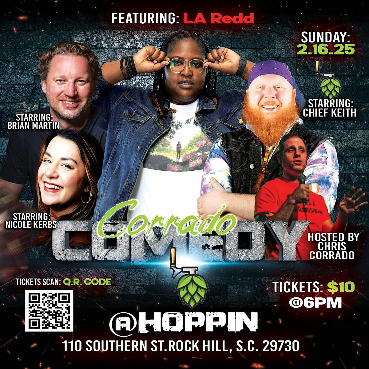 Corrado Comedy Show @ Hoppin': 2\/16\/25