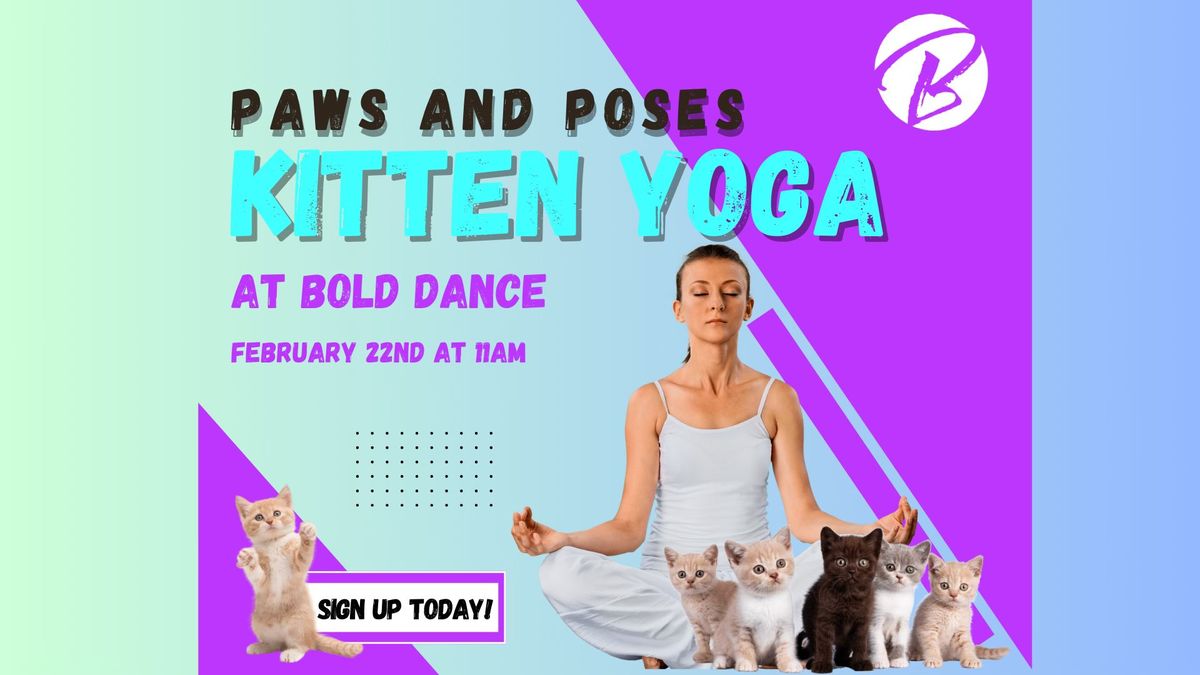 Paws and Poses- Kitten Yoga Pop-Up!