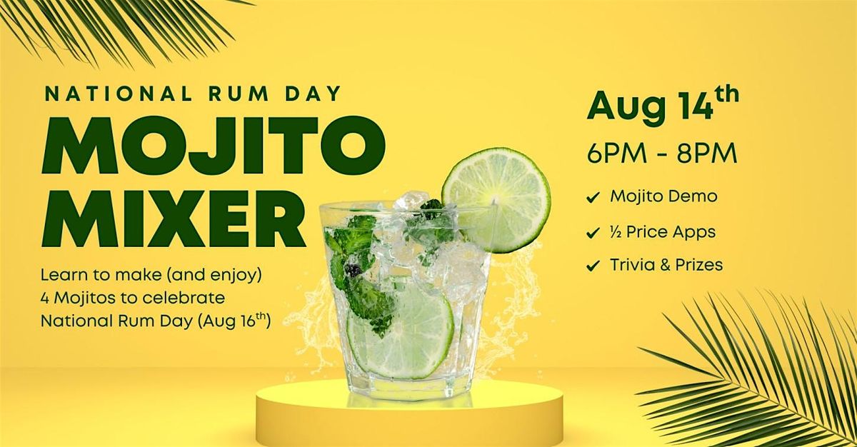 National Rum Day Mojito Mixer