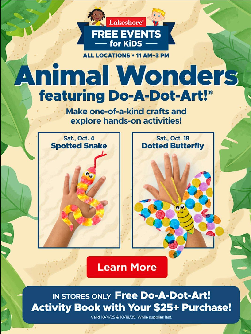 Free Kids Event: Animal Wonders featuring Do-A-Dot Art! (Murrieta)