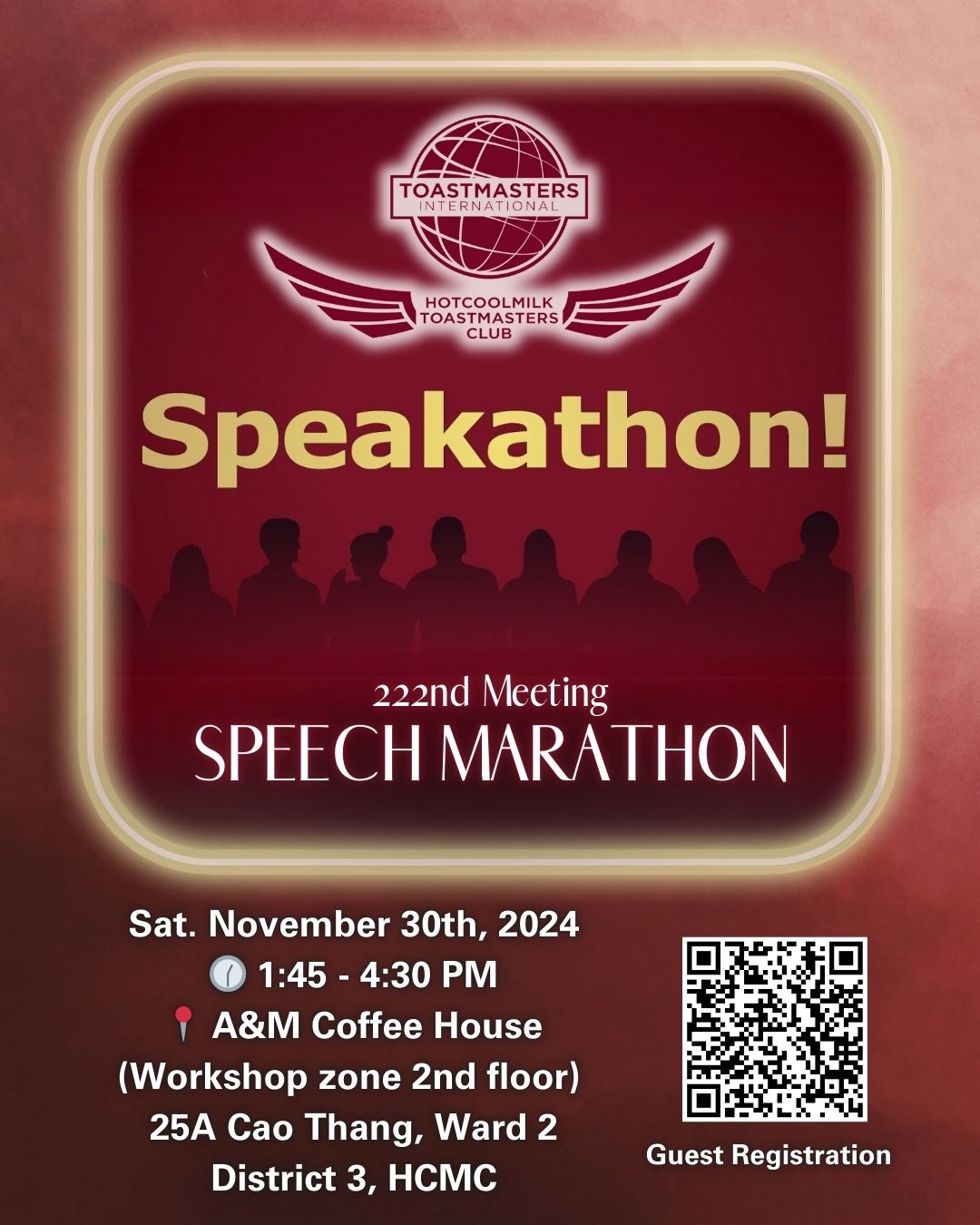 222nd In-Person Meeting | Speech Marathon & Speech Contest Update