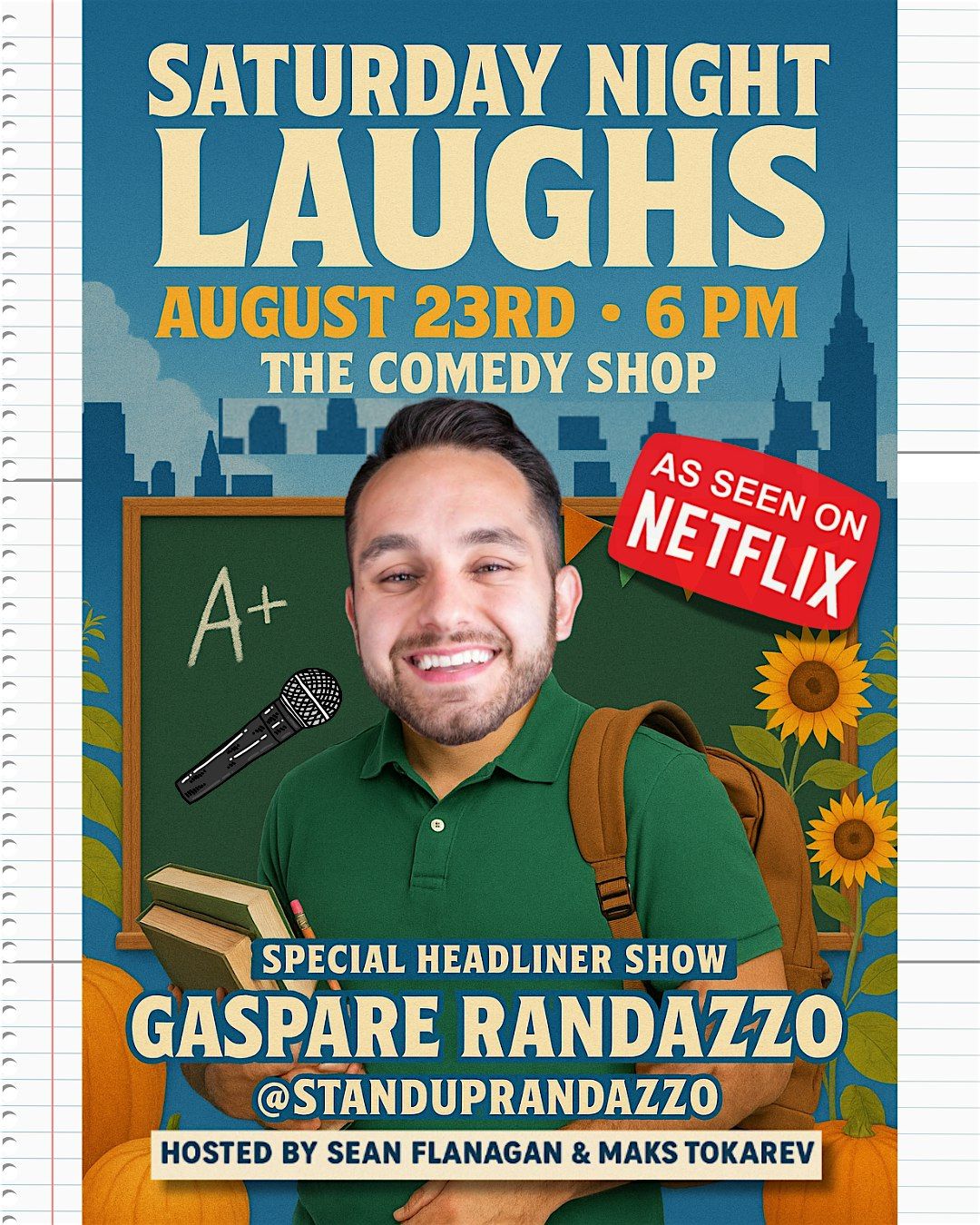 Saturday Night Laughs with Gaspare Randazzo!