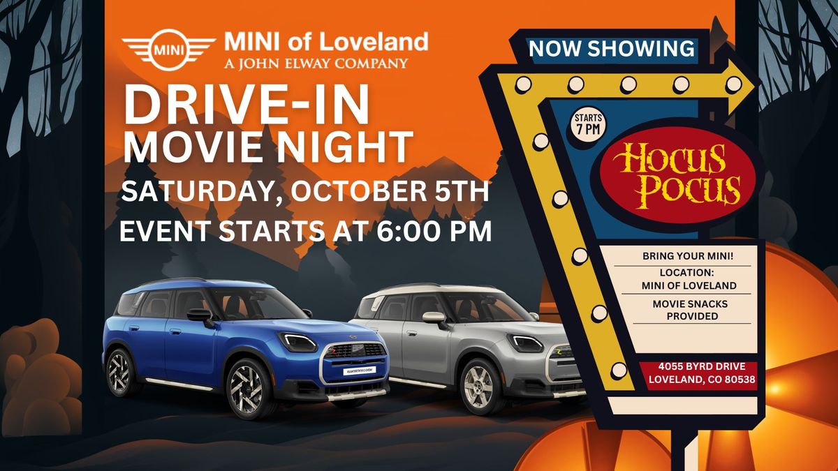 Halloween Drive-In Movie Night at MINI of Loveland 