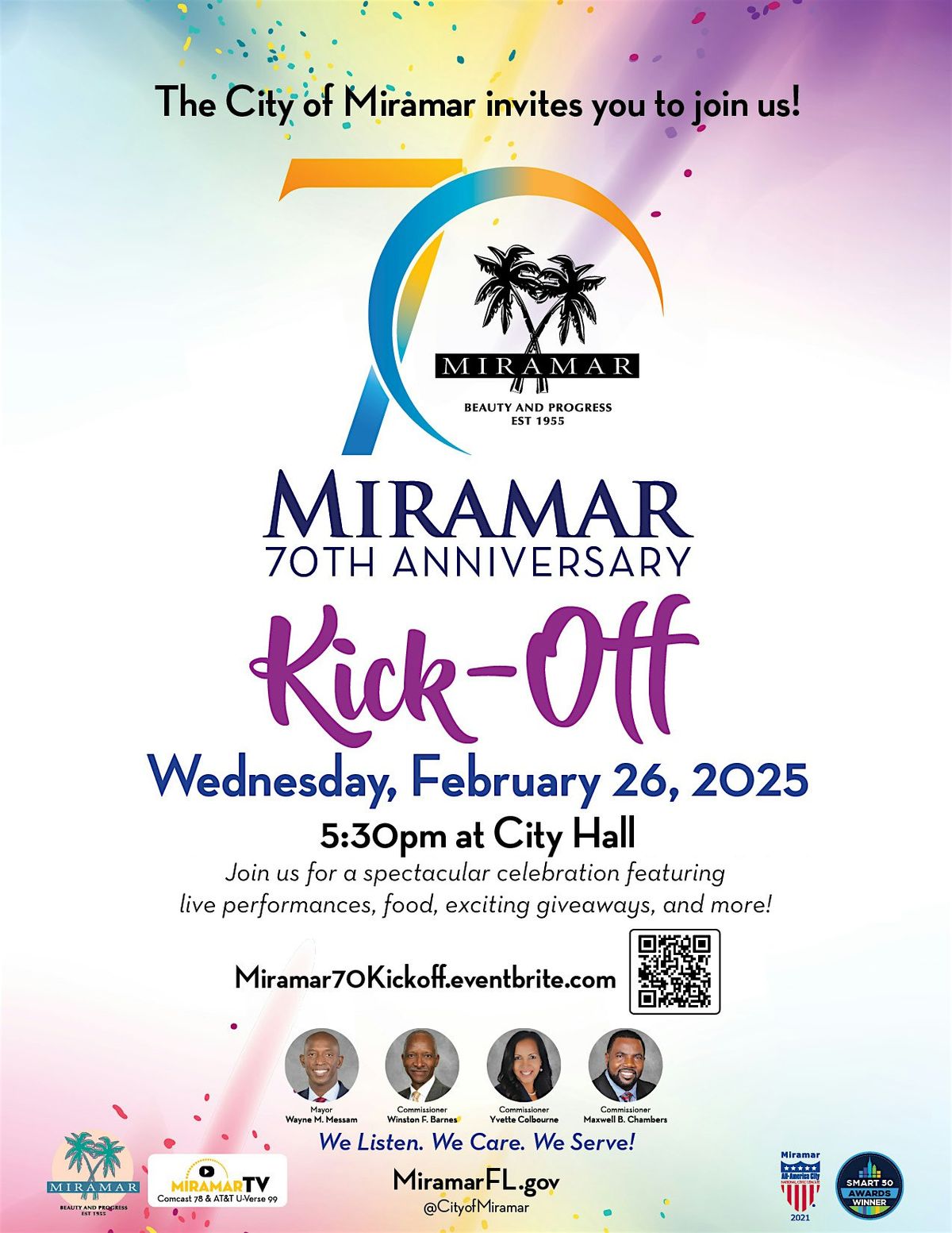 City of Miramar 70th Anniversary  Kick-Off Ceremony