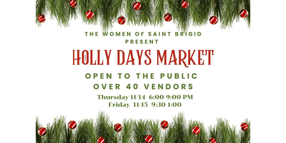 Holly Days Market supporting the Ministries of the WOSB