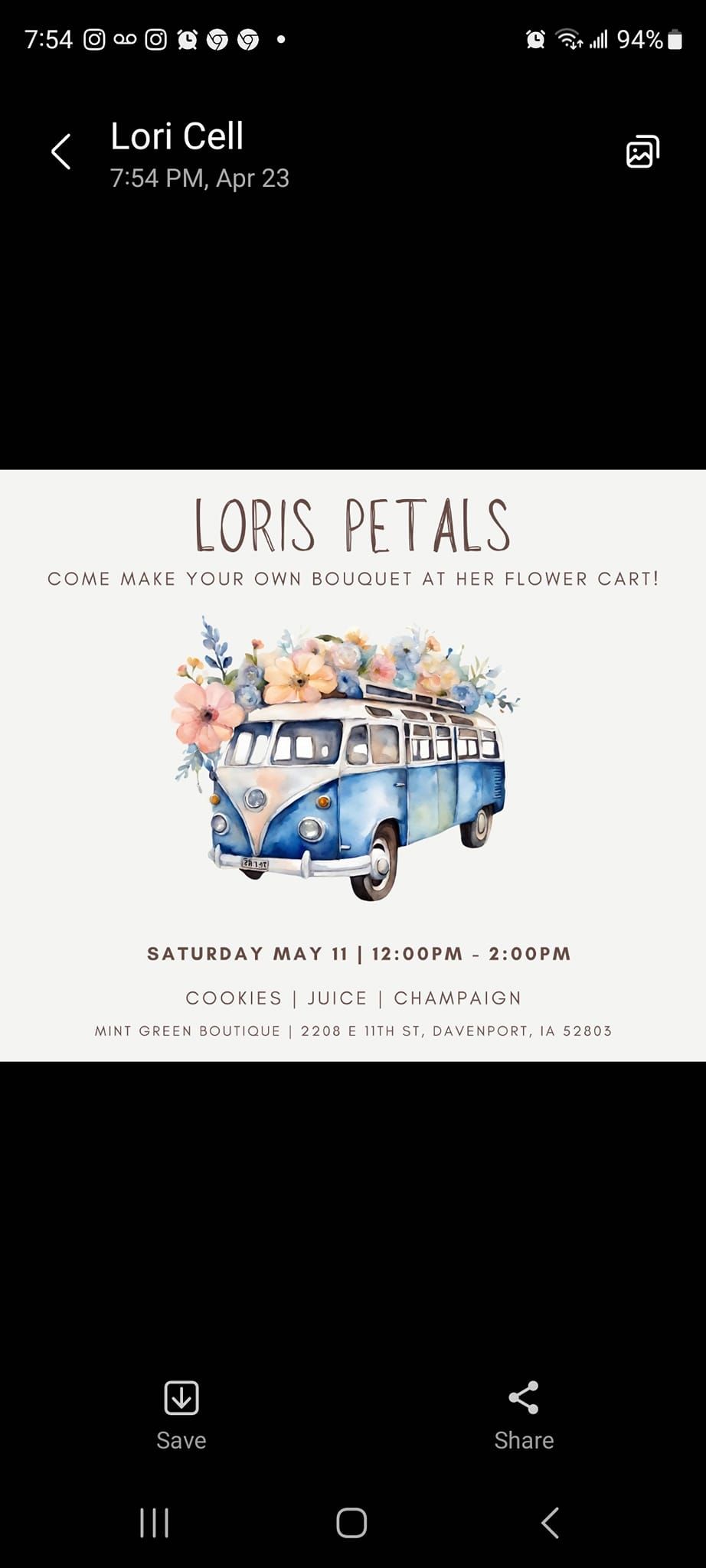 Lori's Petals\/ Build your own bouquet floral bar!