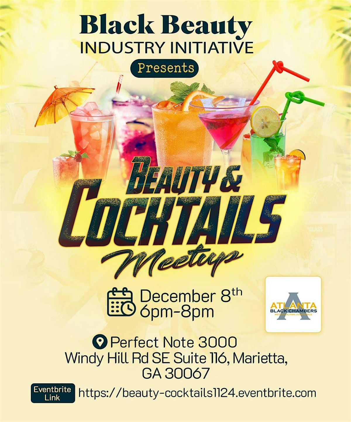 Black Beauty Industry Initiative Presents: Beauty & Cocktails Meetup!